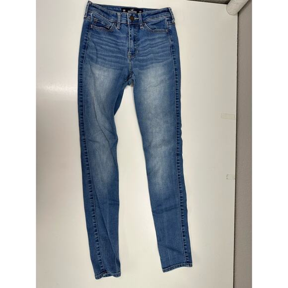 Hollister Womens Jeans Size 00R High Rise Super Skinny Denim Shape Love - Picture 2 of 11